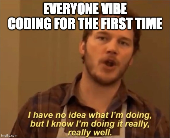 VictorAu's tweet photo. Me RN when everything seems to be working properly using @claudeai https://t.co/DTxeCWN0Ka