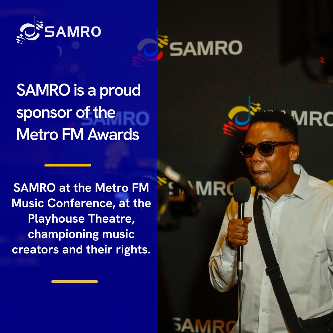 SAMROMusic's tweet image. Part 1: Highlights from the @metrofmsa Music Conference with Sales and Licensing GM, Karabo Senna sharing valuable insights on the business of music.

Proud to back the creators and composers behind the music we love.

#samro #MusicBusiness #musiclicencing