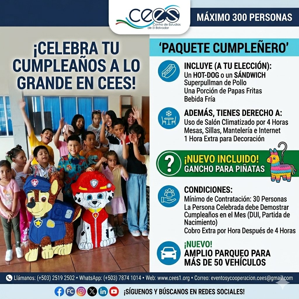 cees1sv's tweet photo. Cotiza tu espacio sin compromiso en el Tel/WhatsApp: 7874-1014 o en: https://t.co/V4ighv88f1 https://t.co/pbGeDdFkDT