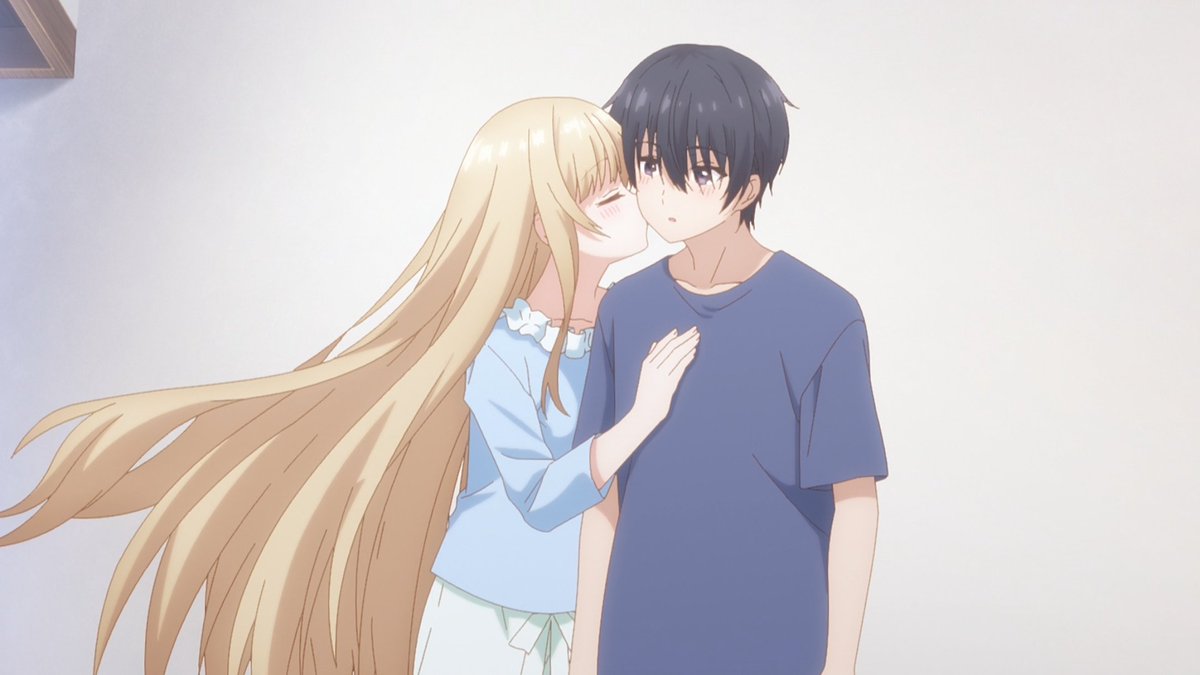 KrSpeed_'s tweet photo. Cada capítulo de Otonari va a ser 24 minutos de ver a Amane y Mahiru dándose abrazos y besos 😭😭❤️ https://t.co/GVpSbli2Gd