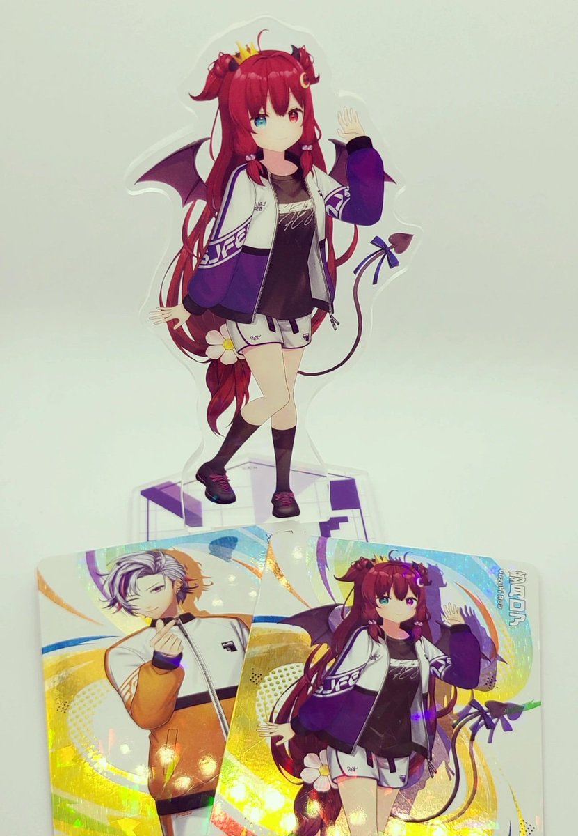 warui_v's tweet photo. にじフェスのロアちゃんアクスタ届いた
！
コレクションカードはロアちゃんと不破さんセットで来てくれた。ありがたい https://t.co/8RLYKX8f0H