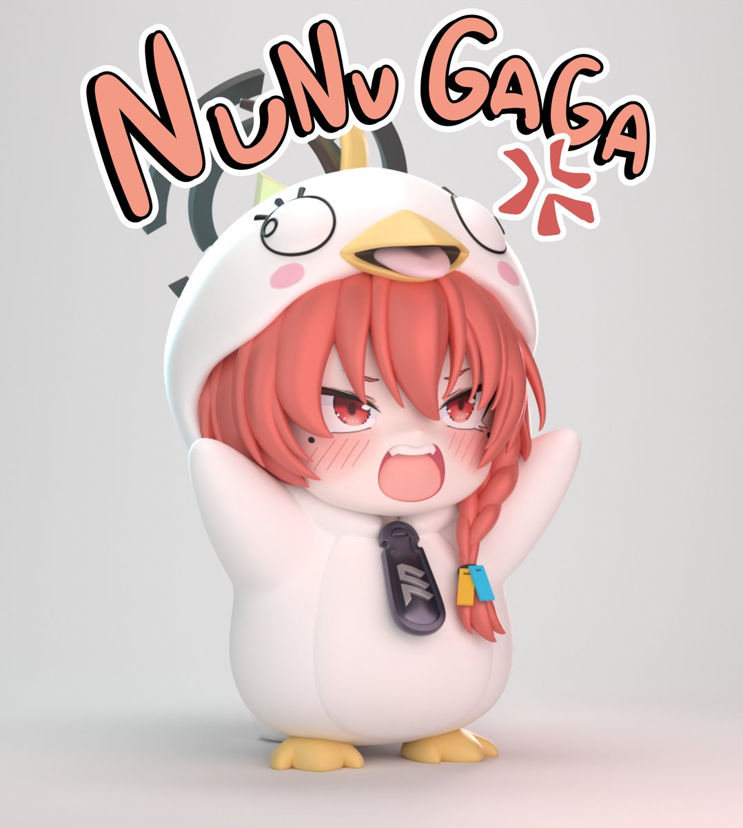 Neru - NuNuGaGA figure
2D illust by <a href="/Neigo100/">Neigo-san🔞┃</a>  
3D Model by <a href="/nnLR417/">nnLR_Milktea (commissions closed❌)</a>  
#美甘ネル #BlueArchive #ブルアカ