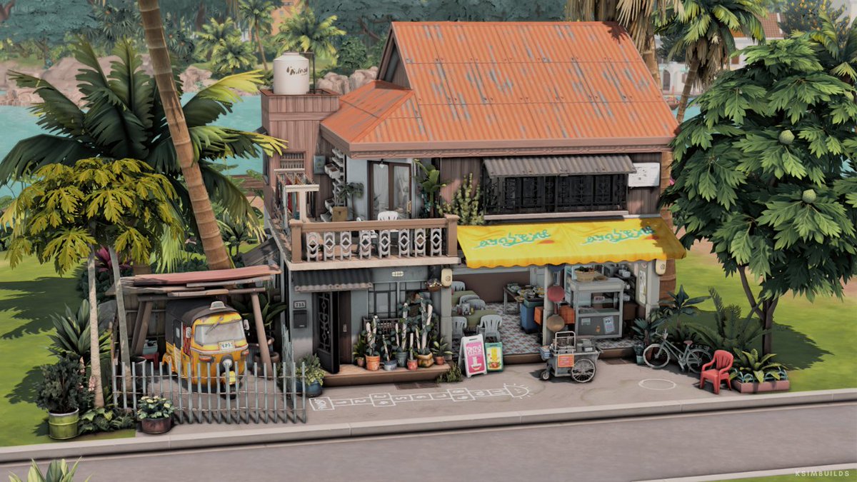 karenborja's tweet photo. 🇵🇭 Filipino House + Carinderia (eatery) Business 🍲
- stop motion + build tour: https://t.co/CUMHqEk2c1

#TheSims4 #ShowUsYourBuilds https://t.co/2BVQ7kjrUW