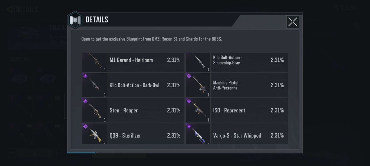 LeakersOnDuty's tweet image. New ‘Project Simargl Protocol Weapon Case’ in DMZ: Recon &amp;amp; Epic Blueprints from DMZ: Recon Crate (S1)

#CODMobile #callofdutymobile #codm #codmnews #codmleaks