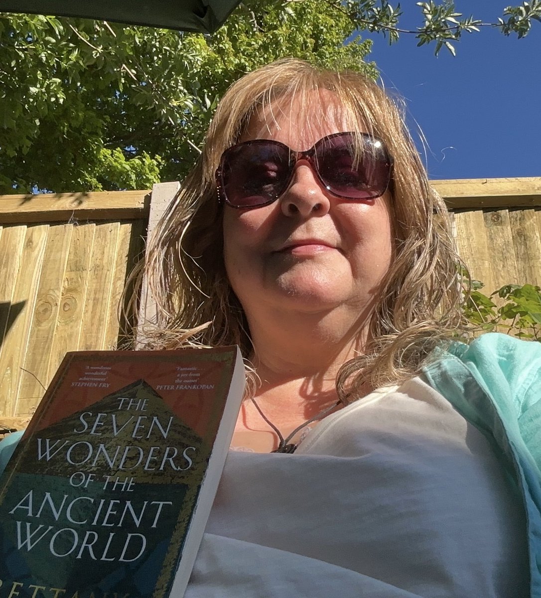 Kazzydunk's tweet photo. @bettanyhughes @VicHislop Sitting in the sunshine in Kent rereading this beauty.❤️🏛️☀️ https://t.co/avzeDVELRs