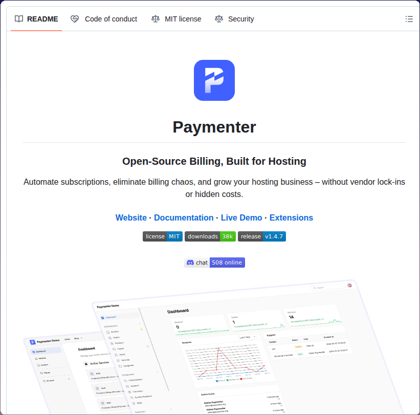 Open-source billing platform built for hosting https://t.co/4yuhsbs8ip