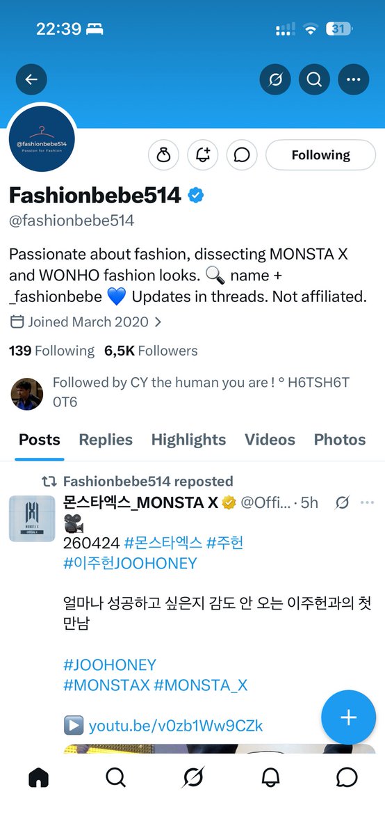 nhatlynk's tweet image. Thank you for the GA @fashionbebe514 ! 😍

#MonstaX_Fashionbebe
#MONSTAX #JOOHEON