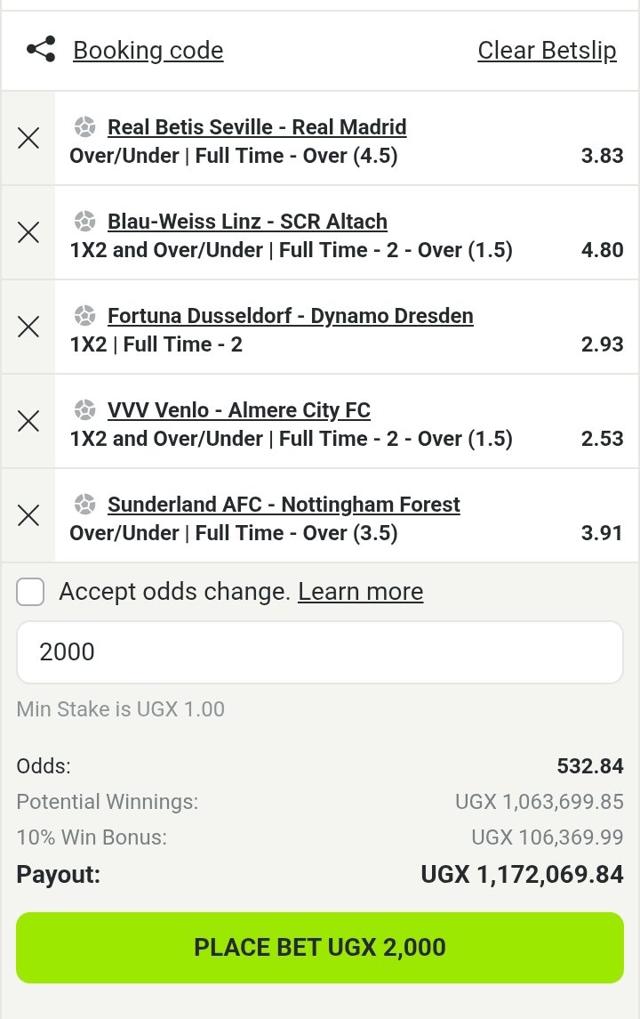 8BV6S1B
👆👆👆👆👆👆
Booking Code Betpawa 

Who believes in this selection of tonight.???