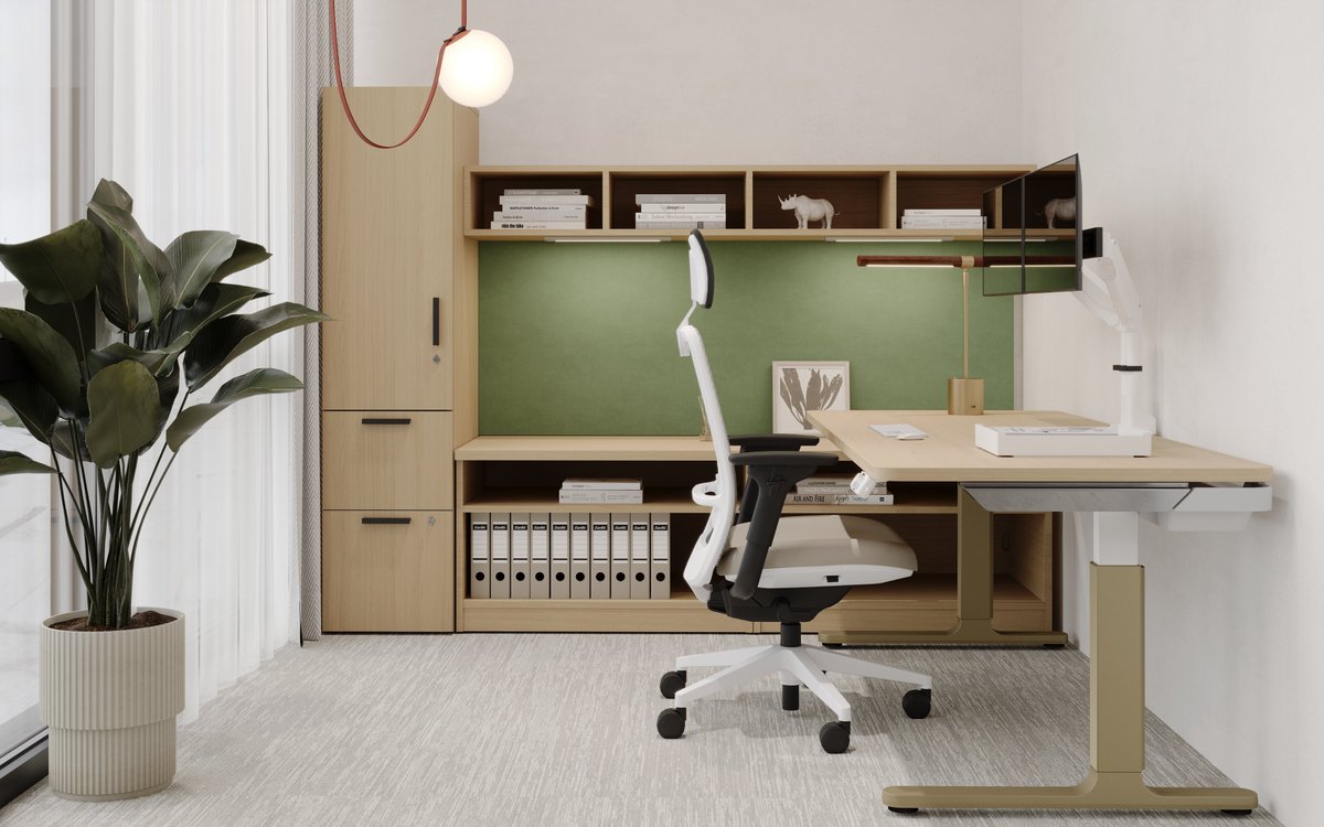 Upgrade the way you work—whether in the office or your home workspace—with traditional desks and standing desks available in a wide range of sizes and finishes, ready for quick delivery.  #desks #officefurniture #standingdesks #executivedesks #Indianapolis