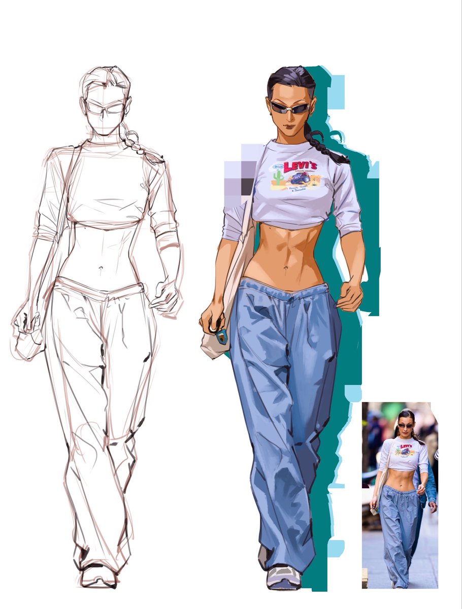 DadaRio0111's tweet image. Hot girl study 
silhouette &amp;amp; cut-out  #artstudy