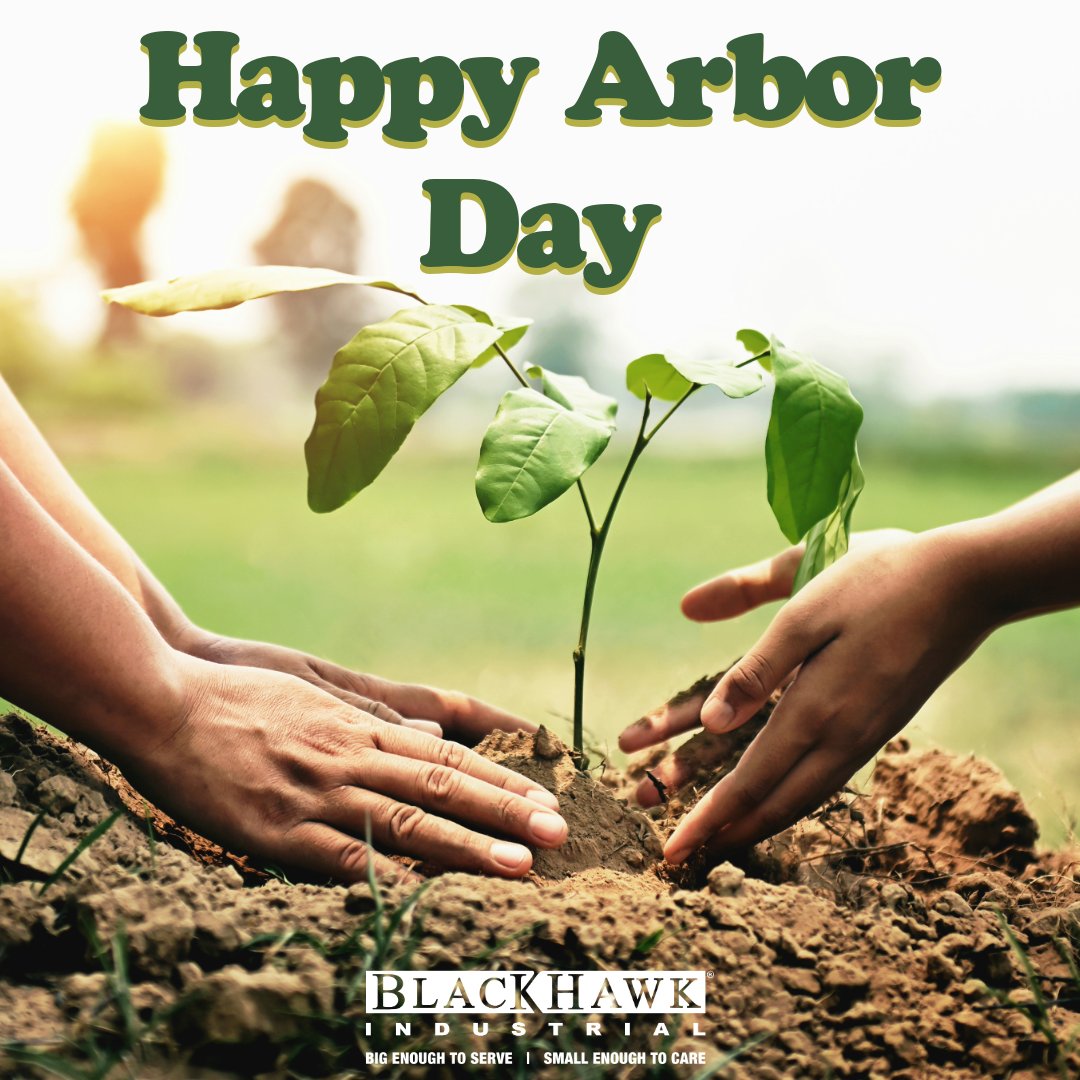 BlackHawkInd's tweet photo. It takes teamwork to plant the future. This Arbor Day, we're reminded that real impact starts when we roll up our sleeves and get to work. Happy Arbor Day from all of us here at BlackHawk. 🌳

#blackhawkindustrial #bigenoughtoservesmallenoughtocare #teamblackhawk #arborday https://t.co/XBW3F0CXin