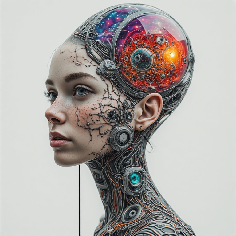 21stmillennium's tweet photo. #21stMillennium #AIArt #CyberGothic #BiomechArt #CyborgGoddess #CosmicArt #NeuralNetwork #SciFiArt #DigitalArt https://t.co/n6MtTHHTtN
