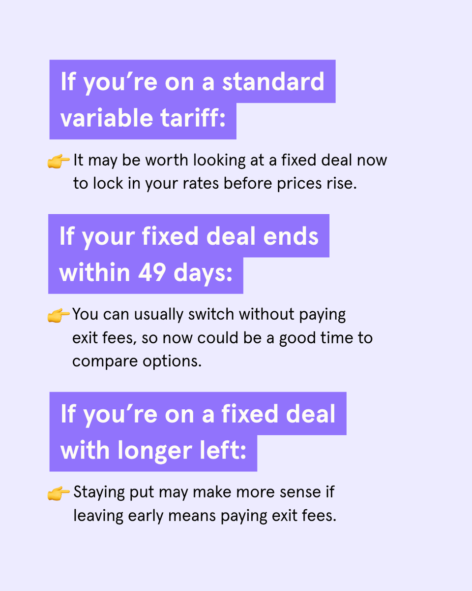 UKMoneyWellness's tweet image. Energy bills could rise again in July. The current price cap is £1,641 for the average household, but forecasts suggest it may increase by around 13.5%. 💡

If you’re worried about rising costs, here’s a simple breakdown of what to know.

#EnergyPrices #EnergyBill #CostOfLiving