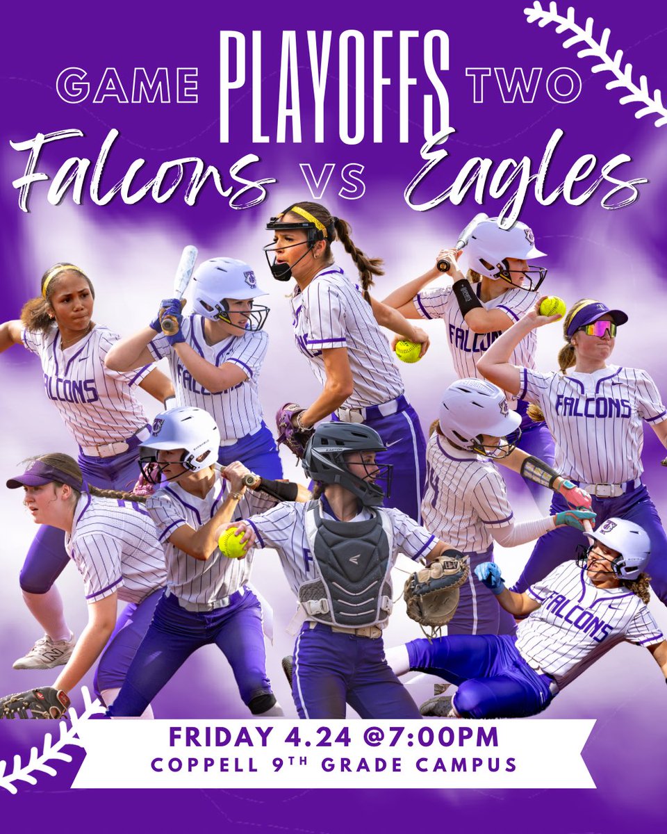 TimberCreekSB's tweet image. 🥎PLAYOFF GAME DAY🥎

Game Two tonight
Your Falcons hope to close out the series and move on to round two. Come out and be loud!

💜GO FALCONS💜