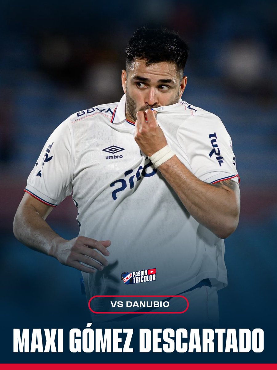 SIN MAXI ❌️

➡️ Lamentablemente Maxi Gómez quedó descartado para enfrentar a Danubio y es duda para viajar a Lima. 
Se le realizarán estudios para precisar su situación sanitaria.

De 18 a 19hs #LaRadioDelHincha y dsde 19hs más detalles en #PasiónTricolorPlay 📲