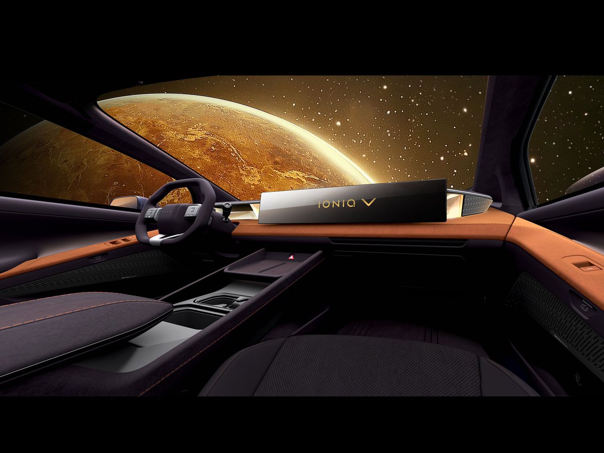 cole_marzen's tweet image. The 192.9-inch-long 2027 Hyundai Ioniq V makes its world premiere with the automaker’s scalable E-GMP platform, Venus-inspired styling, 800-volt technologies, a large 27.0-inch display with 4K resolution, as well as a CLTC-estimated 373 miles of electric range. #Hyundai #IoniqV