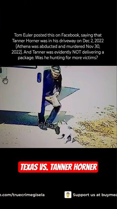 TrueCrimeFeline's tweet image. 💥░𝗦░𝗛░𝗢░𝗥░𝗧░💥
#AthenaStrand #JusticeForAthenaStrand
#FedEx #Kidnapping #TannerHornerTrial
#Paradise #Texas #TannerHorner

ᴡᴀs ᴛᴀɴɴᴇʀ ʜᴏʀɴᴇʀ ʟᴏᴏᴋɪɴɢ ꜰᴏʀ ʜɪs ɴᴇxᴛ ᴠɪᴄᴛɪᴍ?⁉️

#GrizzlyTrueCrime
Subscribe for updates! ⬇️
youtube.com/shorts/E5wKTvK…