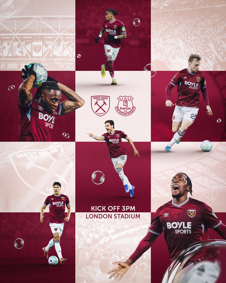 WestHam's tweet photo. Everton in E20 🔜 https://t.co/ev9nj29pBy