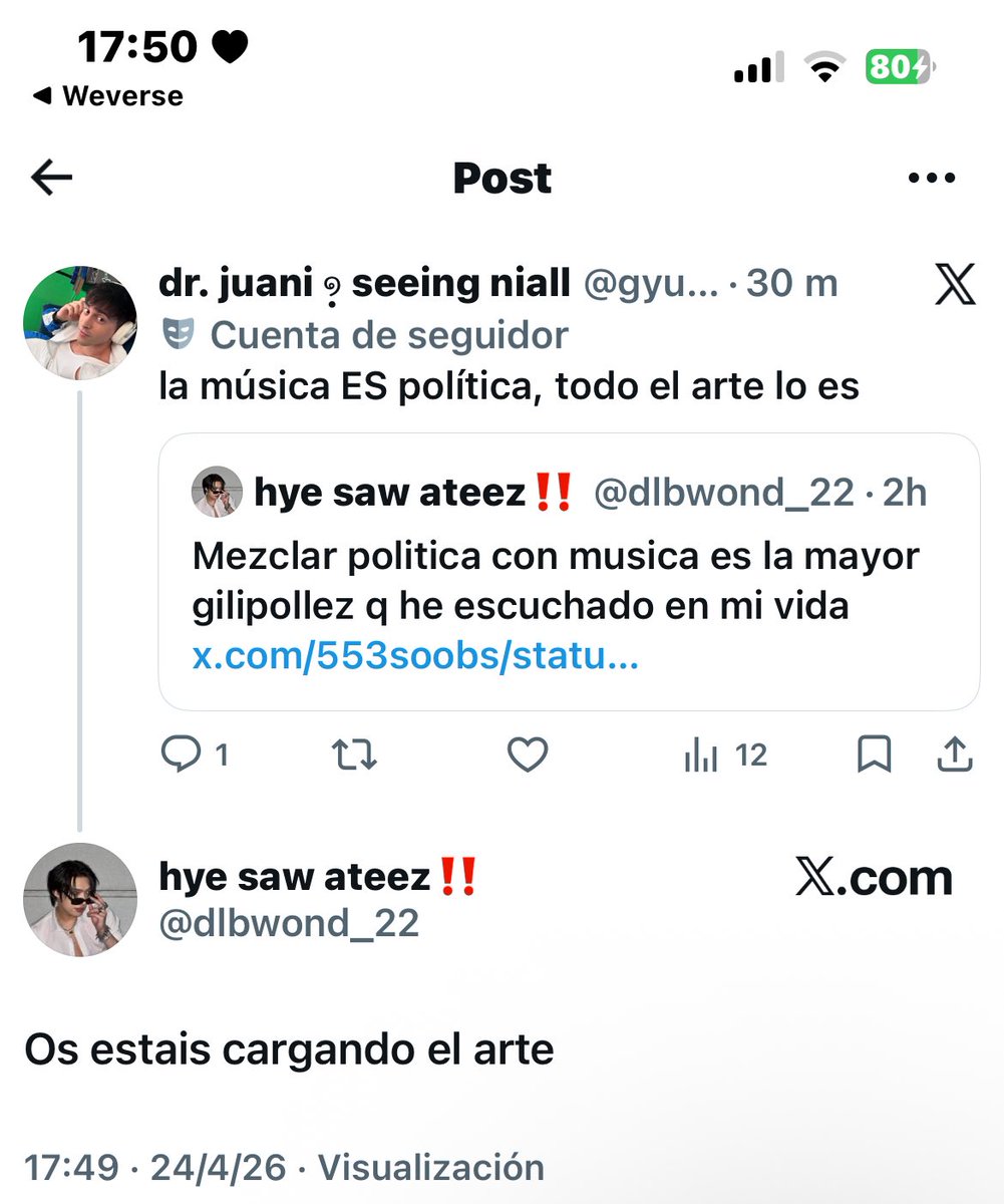 dr. juani ໑̣ seeing niall tweet media