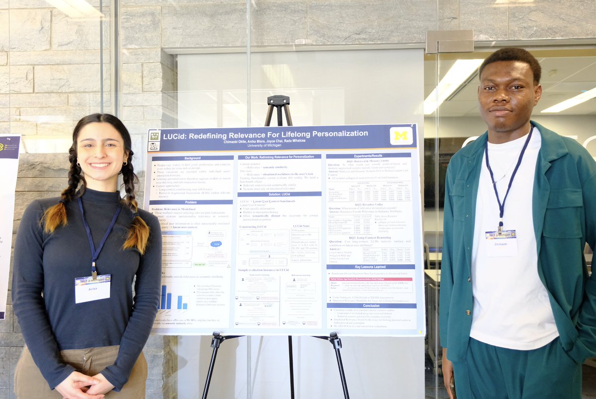 michigan_AI's tweet image. "#NLP@Michigan" Day 2026 took place this week! 🎉

From #LLMs to multimodal systems and real-world impact, the conversations were inspiring. 
Huge thanks to the incredible speakers and engaged community, see you next year!👏