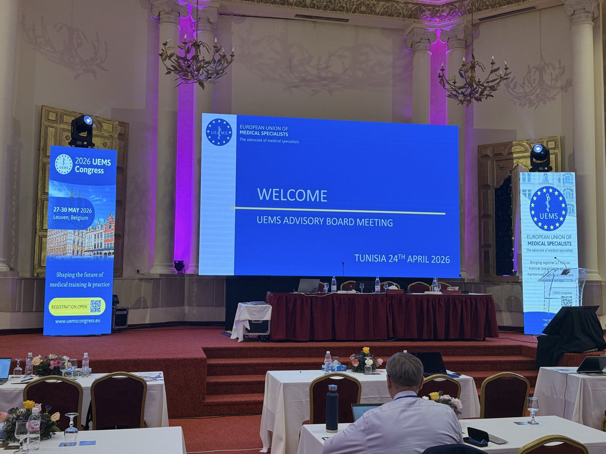 dosanz10's tweet photo. Honored to be in Tunisia representing Spain at the UEMS Council. Working alongside European specialists is key to strengthening collaboration, advancing our profession, and continuously updating competency-based professional standards in a rapidly evolving healthcare landscape. https://t.co/K8rUHIfI2G