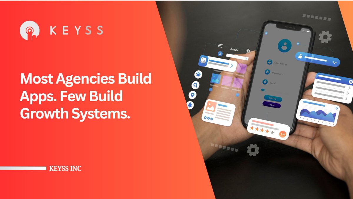 Keyssinc23's tweet image. Most agencies build apps, but few build systems that drive real growth. Without clear goals and user flow, apps fail. KEYSS builds scalable web, mobile, AI, and cloud systems that support long-term business growth. 

Visit us: keyssinc.com

#TechGrowth #AppDevelopment