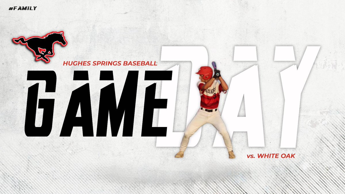 HS_MustangsBSB's tweet photo. Game Day!

Mustangs travel to take on White Oak at White Oak tonight at 6 PM for a playoff warm-up game! https://t.co/49wemVuETV