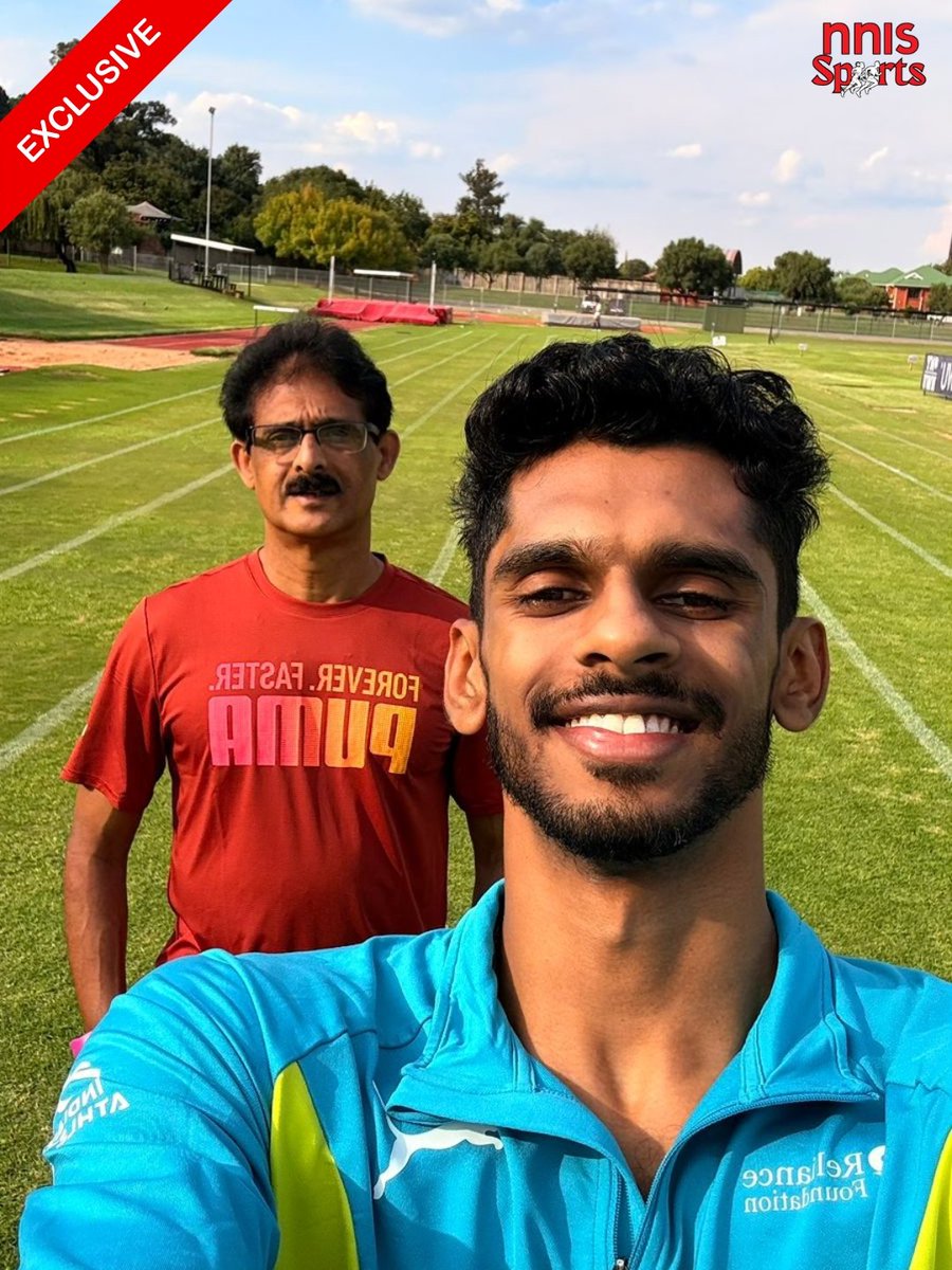 nnis_sports's tweet photo. Long jumper Murali Sreeshankar will compete at the Simbine Classic, scheduled for April 28 in South Africa. 

He opened his 2026 season at the Indian Open Athletics Series 1 with a best jump of 8.15m.

In 2026, only two Indians have crossed the 8m mark 👇

✅ Lokesh Sathyanathan: 8.21m 
✅ Murali Sreeshankar: 8.15m 

#Athletics #IndianAthletics #TrackandField #NNISSports