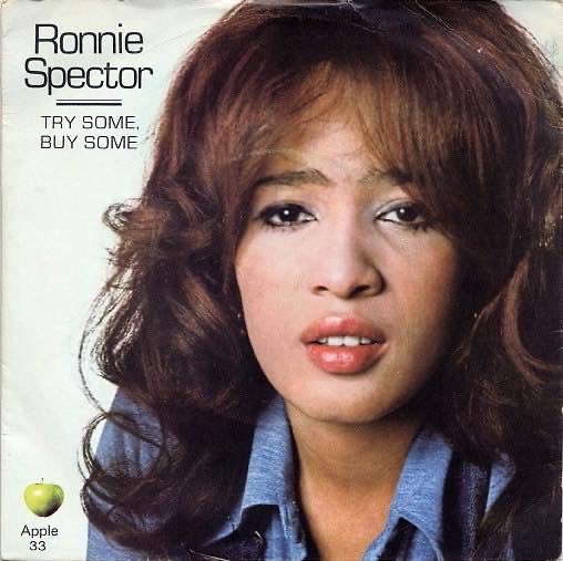 RonnieSpectorGS's tweet photo. Ronnie’s debut solo single “Try Some, Buy Some” was released this month in 1971! The track was written and co-produced by her good friend and fellow touring mate George Harrison at Abbey Road Studios. https://t.co/oxnb4xBj7t