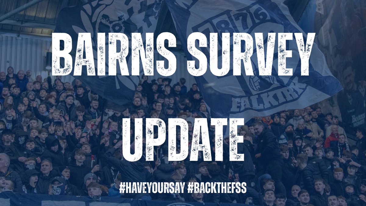 FalkirkfcSS's tweet image. 🚨Bairns Survey Update

⏭️ falkirksupporters.org/bairns-survey-…

#HaveYourSay #BackTheFSS
