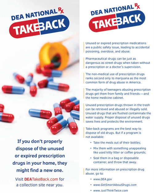 DefendDrainsNTX's tweet photo. Wondering what to do with unused or expired medications? Don’t flush them. Don’t pour them down the drain.

 Safely dispose of them through a DEA Med Take‑Back event.

Visit https://t.co/1BJj4OFgC3
to find a take-back location near you!

#DefendYourDrains #TakeBackDay https://t.co/9N1QYDSwUP