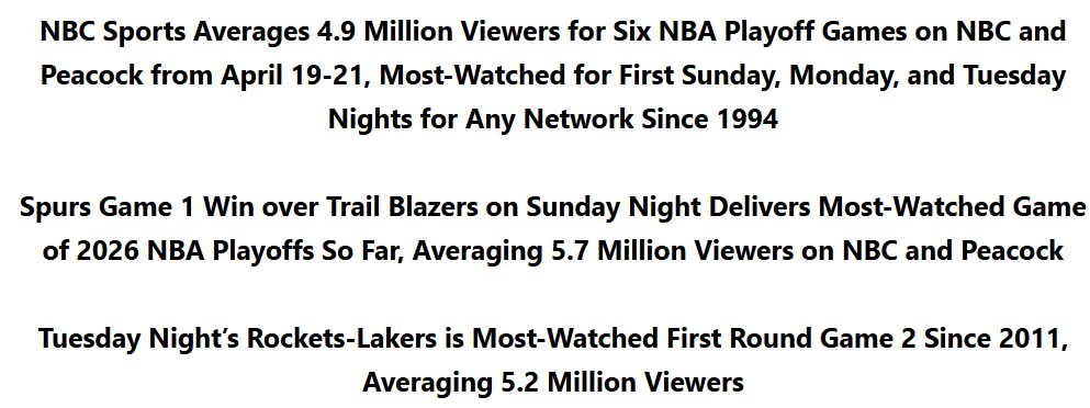 NBC Sports PR tweet media