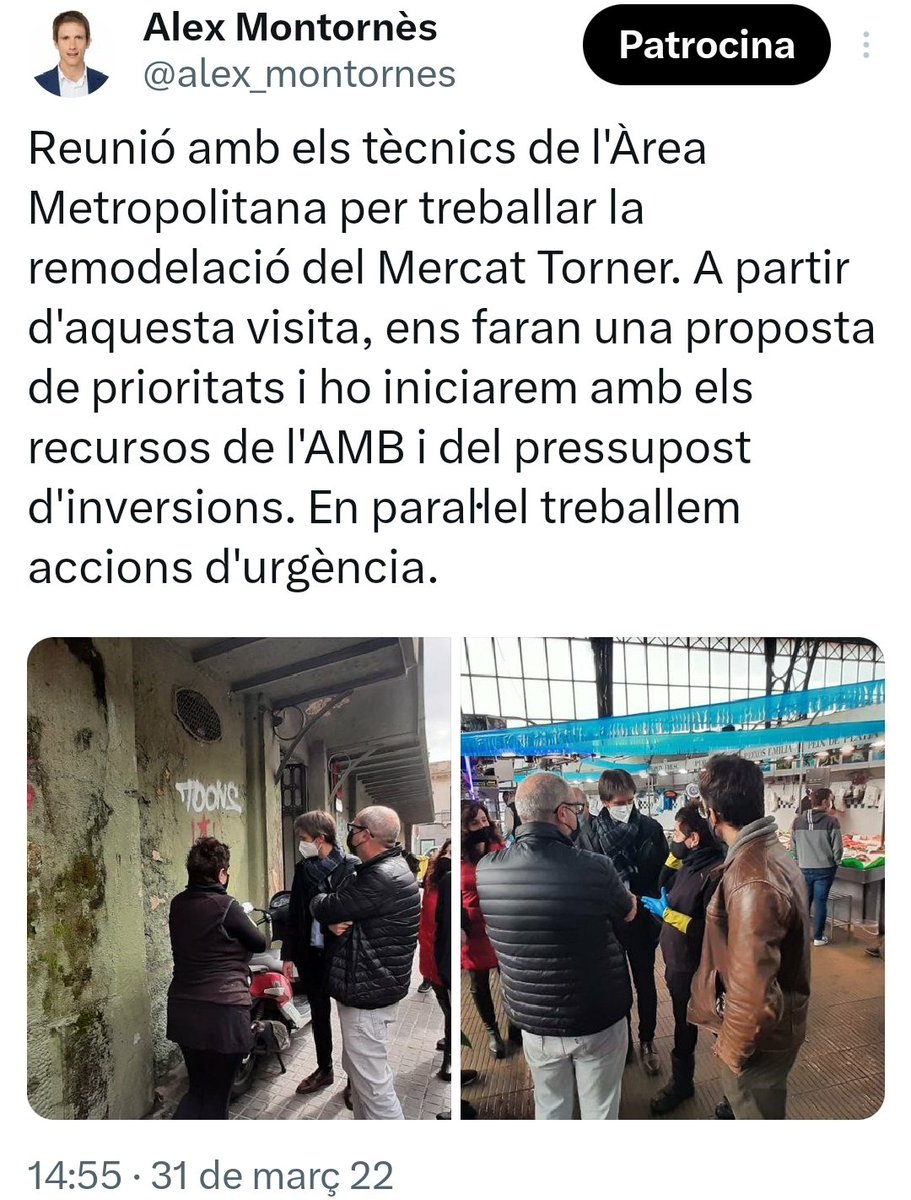 alex_montornes's tweet photo. Tres anys perduts per sectarisme per acabar fent el que ja vaig treballar amb l'AMB i pactar amb els paradistes.

I entremig ocurrències i amenaces als paradistes.

El maig de 2027 tenim l'oportunitat de deixar enrere aquesta forma de fer política. https://t.co/hkkg0UyGci