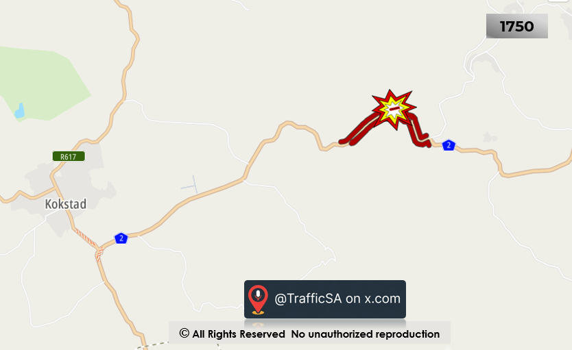 TrafficSA's tweet photo. KZN - N2 Route: #TankerCrash Harding / Kokstad https://t.co/MOq2FhObUj