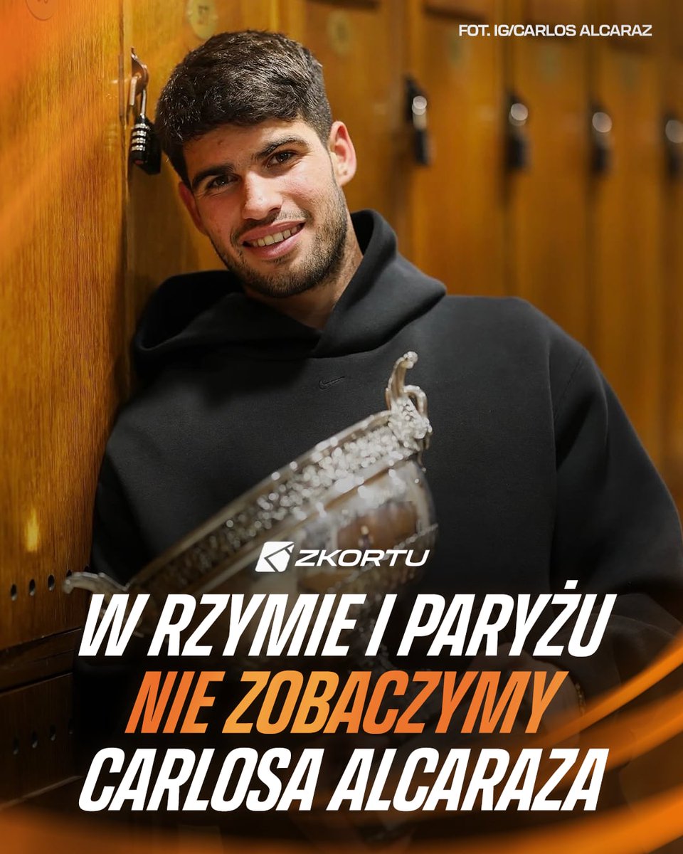 CARLOS ALCARAZ NIE ZAGRA W ROLAND GARROS! ❌

Hiszpan poinformował, że opuści zmagania w Rzymie i Paryżu. W obu przypadkach miał bronić tytułu.

💬 "Po wynikach testów przeprowadzonych dzisiaj, zdecydowaliśmy, że najrozsądniej będzie zachować ostrożność i nie brać udziału w