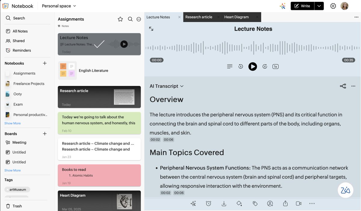 Zoho Notebook tweet media