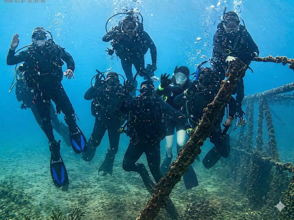 Ejercito_GT's tweet photo. Al servicio de la población guatemalteca 🇬🇹🫡

El Ejército de Guatemala a través de la Escuela Naval de Guatemala llevó a cabo el Curso de Buceo Básico, dirigido a oficiales y especialistas de distintas unidades del Ejército de Guatemala, con el propósito de fortalecer sus capacidades operativas y habilidades en el medio acuático. 🌊⚓ Durante la capacitación, los participantes adquirieron conocimientos teóricos y prácticos en técnicas de inmersión, seguridad subacuática y manejo de equipo de buceo, herramientas esenciales para el cumplimiento de misiones en entornos acuáticos.

#EjércitoGT