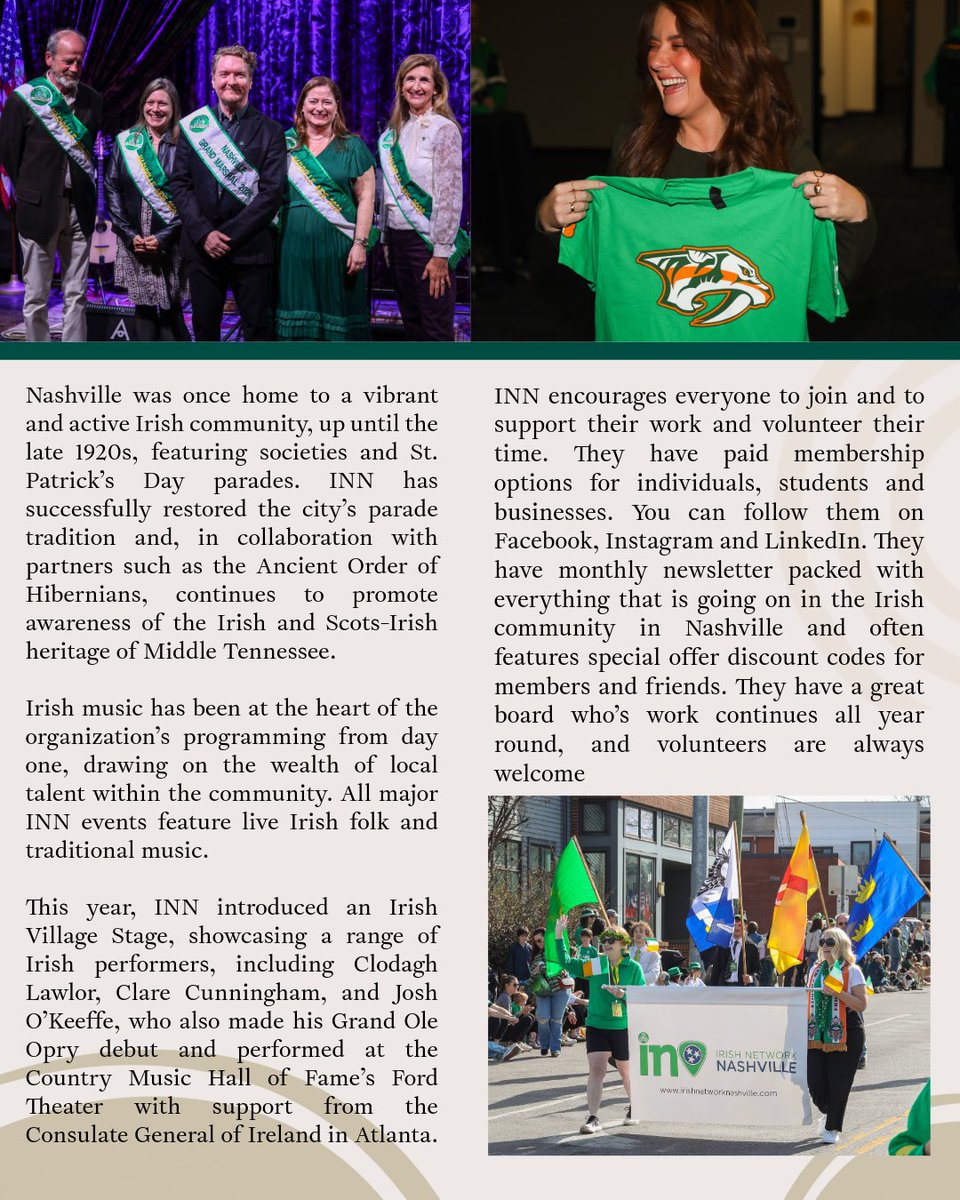 IrelandAtlanta's tweet photo. As part of our monthly series highlighting Irish organizations &amp; individuals making an impact across our region, we’re delighted to feature Irish Network Nashville. We caught up with Conor Doolan, President of INN to hear about the work they do

Learn more:https://t.co/t7Q5RIE8AT https://t.co/qYOS94Ogd2