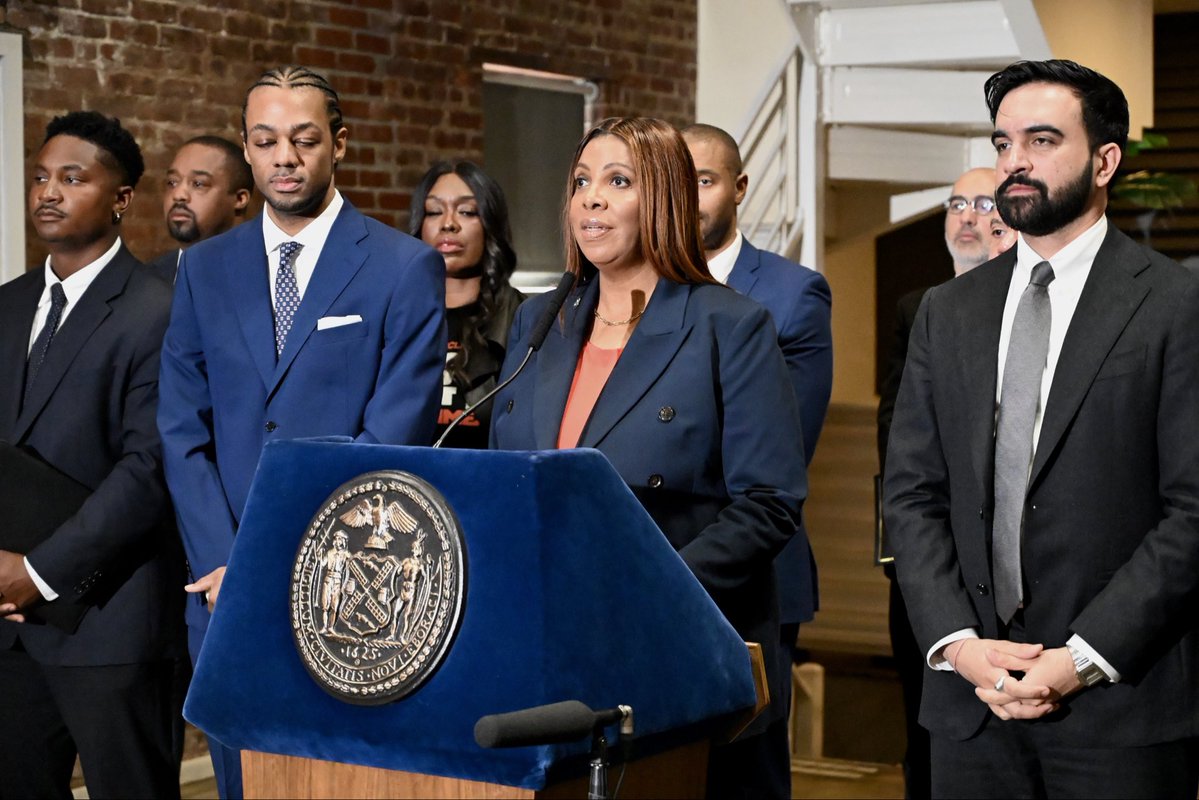 NY AG James tweet media