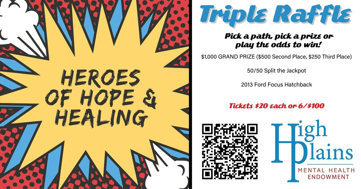 TIME IS RUNNING OUT! Grab your raffle tickets now for a chance to win one of two fabulous cash prizes in our new "Heroes of Hope &amp; Healing" Triple Raffle. On May 1, we'll be giving away a $1,000 cash prize AND a 50/50 split the pot. 

Get tickets here: event.auctria.com/f38d674d-fdbb-…