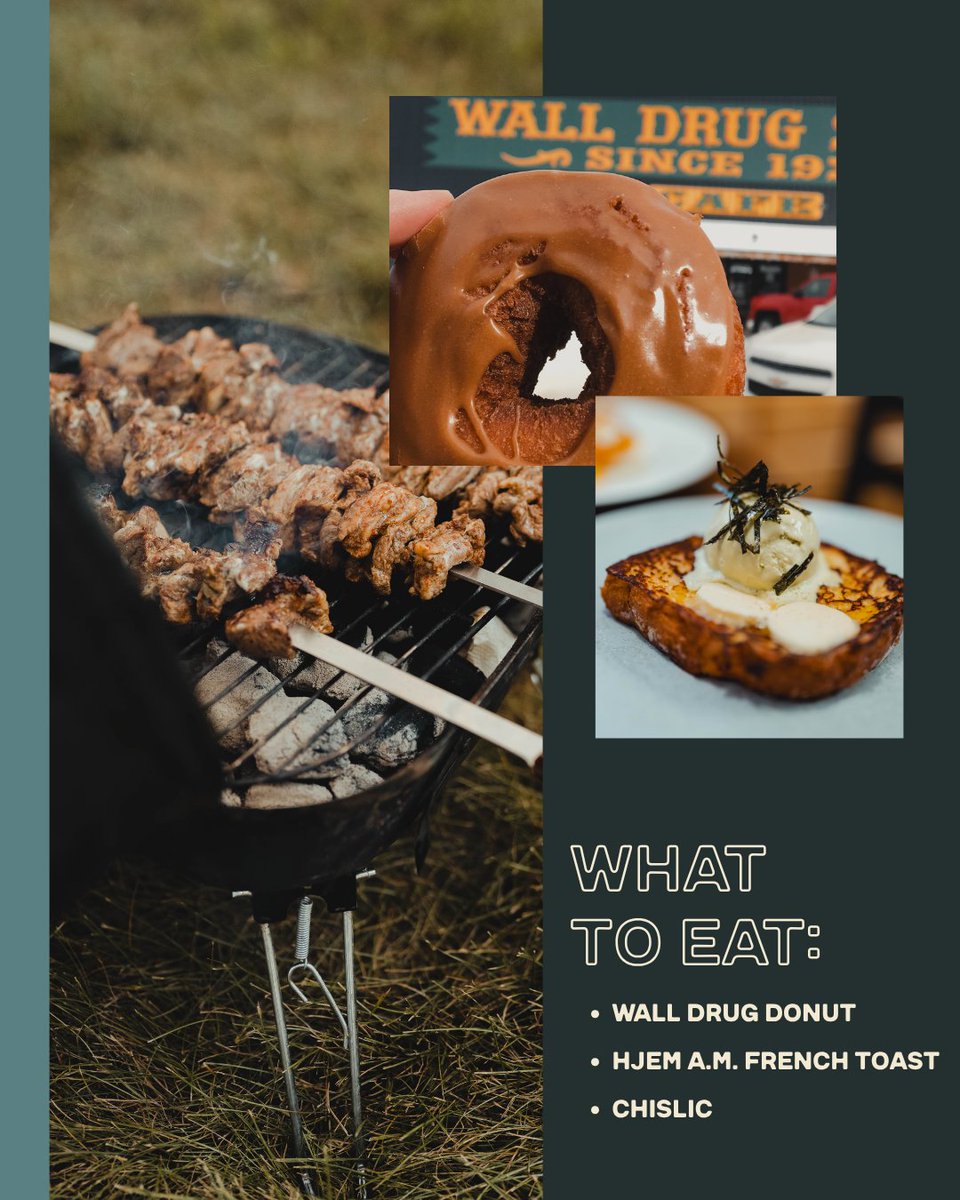 southdakota's tweet image. The ultimate South Dakota family bucket list: @WallDrug, @MountRushmoreNM,  @BadlandsNPS, Sylvan Lake in @CusterStatePark, @LaurasPrairie, @TheMammothSite, Dignity of Earth and Sky, Hjem A.M., and don’t forget to try plenty of chislic along the way. 👀

#FamilyVacation #RoadTrip