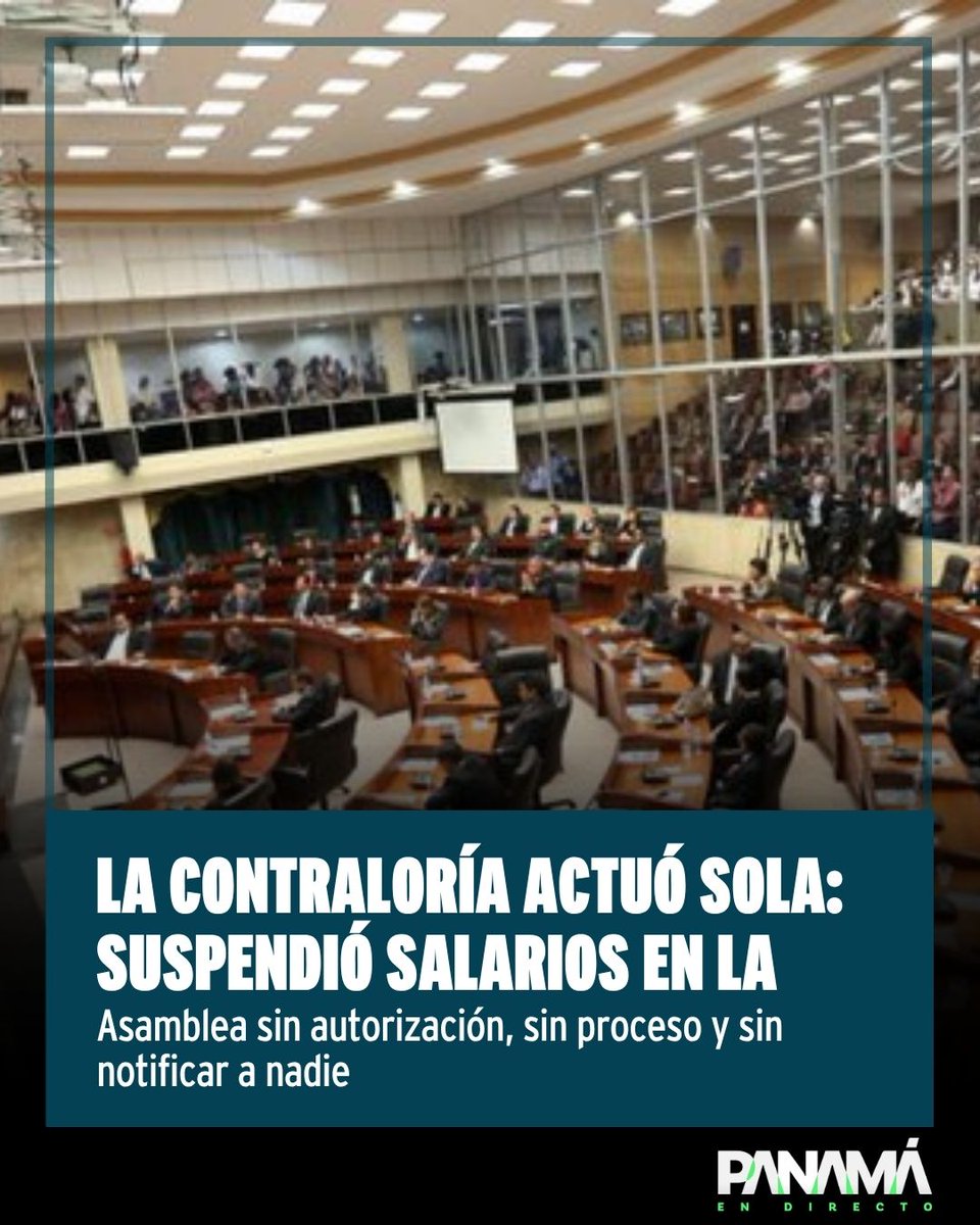 panamaendirecto's tweet image. #Nacionales | El presidente del órgano legislativo confirmó que ninguna autoridad competente autorizó las llamadas «licencias sin sueldo por investigación» aplicadas a 39 trabajadores de la bancada opositora Vamos.

Lee la nota en la web: panamaendirecto.com/la-contraloria…

#PanamaEnDirecto