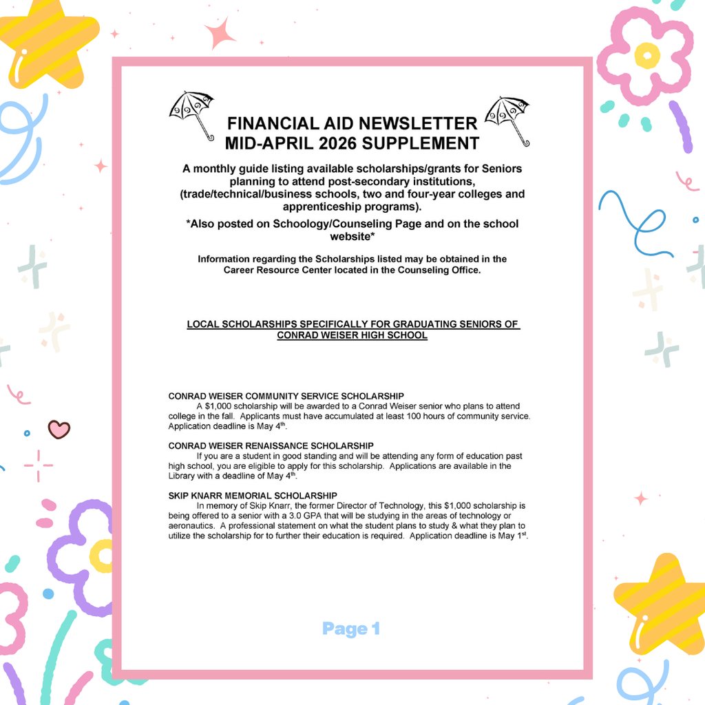 Conrad Weiser High School tweet media