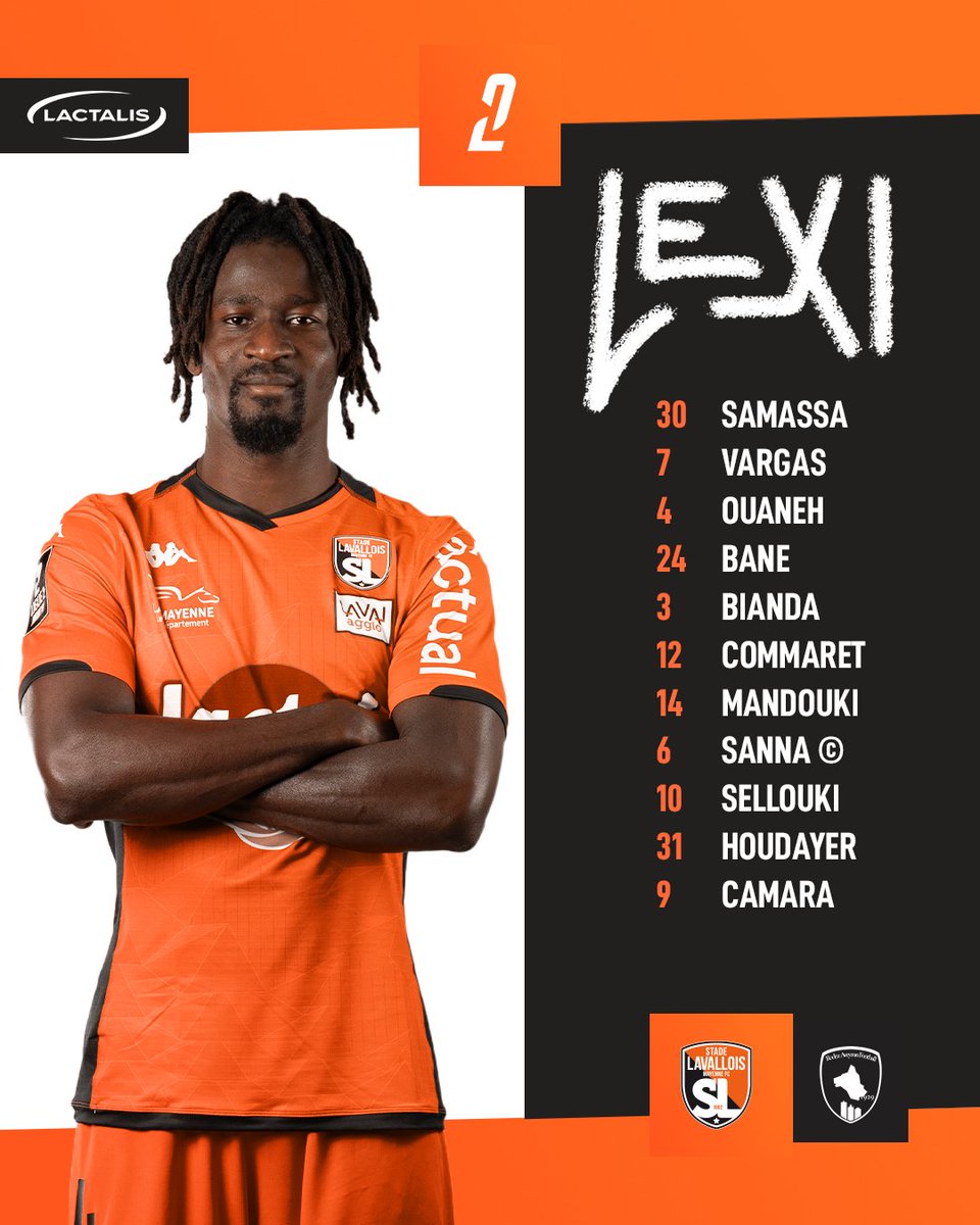 Découvrez le 𝐗𝐈 𝐓𝐚𝐧𝐠𝐨 pour cette 32e journée de <a href="/Ligue2BKT/">Ligue 2 BKT</a> face au <a href="/OfficielRAF/">Rodez Aveyron Football</a> ! 🧡🖤

#LAVALRAF | #SouriezCestduFootCestLaval