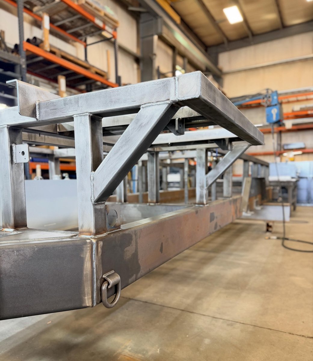 quality53036's tweet image. The trailer portion is complete for our 20,000 Dust collector. Next it will get prepped for paint, partially assembled and then painted. Follow along with its progression. #fabrication #weld #hardworkpaysoffs