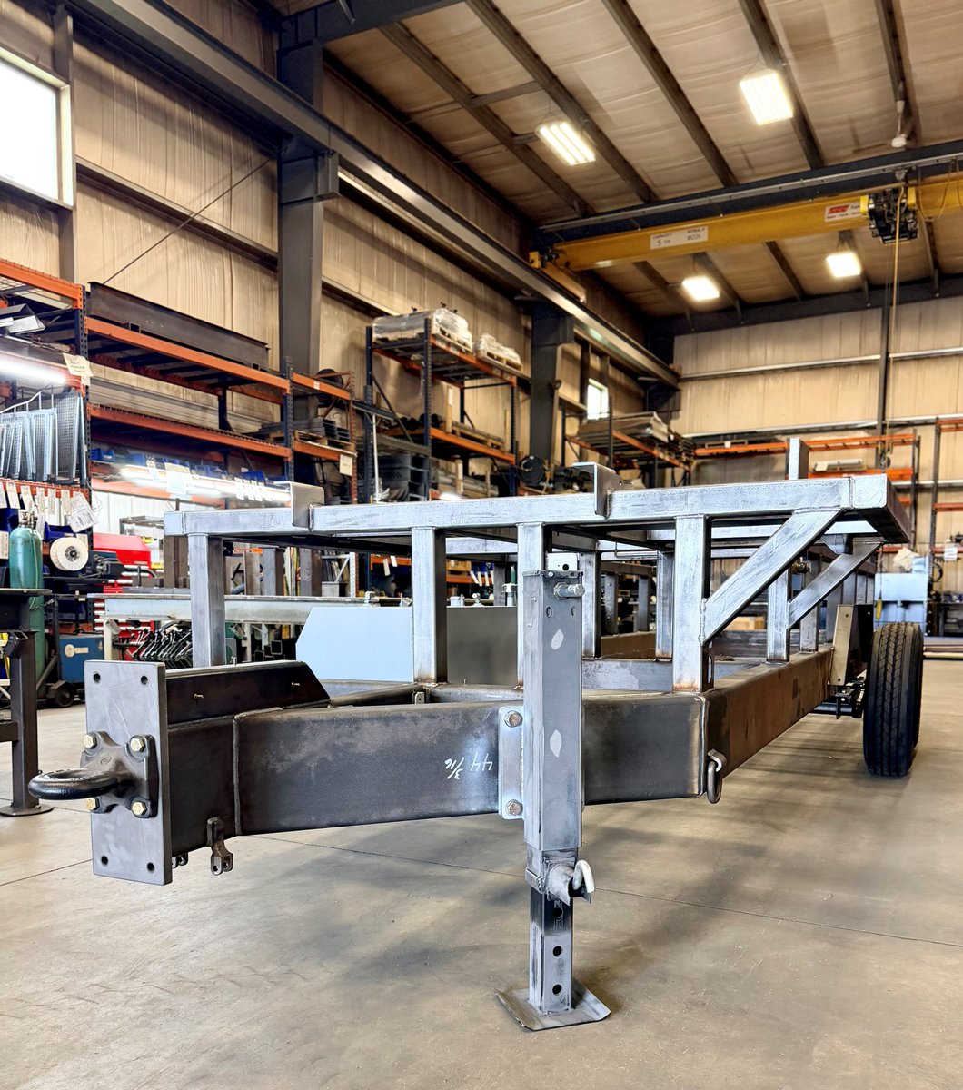 quality53036's tweet image. The trailer portion is complete for our 20,000 Dust collector. Next it will get prepped for paint, partially assembled and then painted. Follow along with its progression. #fabrication #weld #hardworkpaysoffs