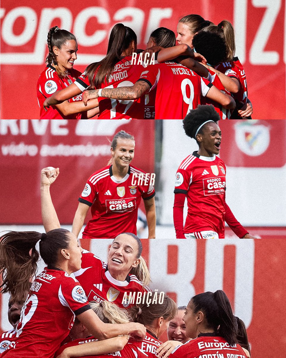 Raça, crer e ambição! ❤️‍🔥

#SLBenficaFem