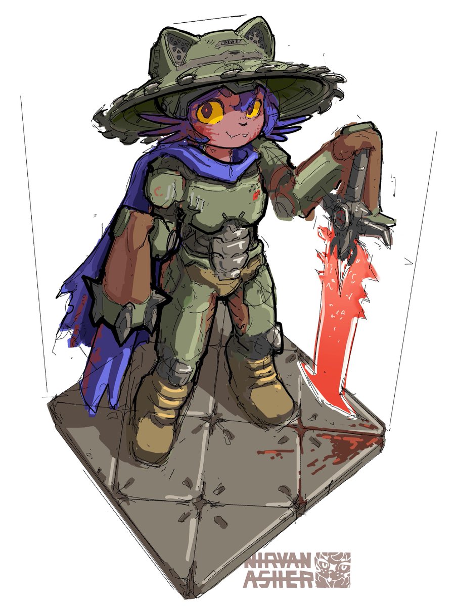 Niko is ready to rip and tear, until it is done! 👐🥰😳 (WIP)

#Oneshot #Oneshotfanart #Niko