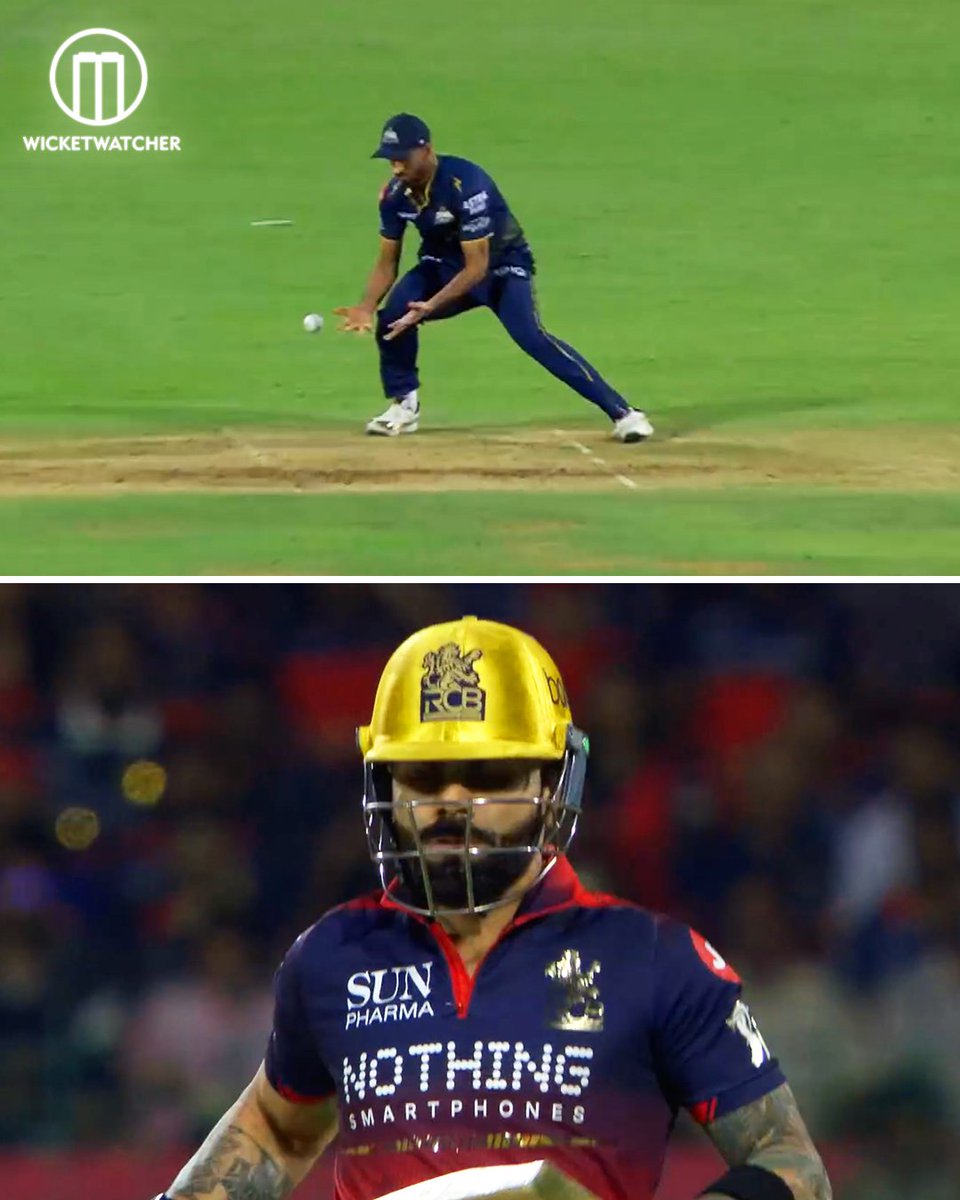 WicketWatcher_'s tweet image. Washington Sundar drops Virat Kohli on 0!!!

How costly will it be?

📷: JioHotstar

#WashingtonSundar #viratkohli #RCBvGT #RCBvsGT #WicketWatcher