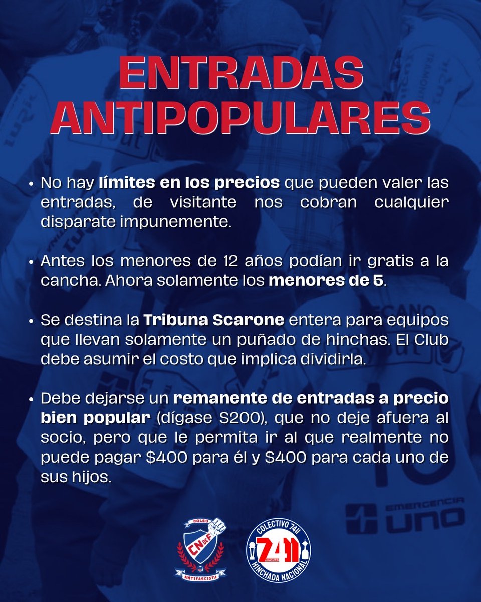 bolsoantifa's tweet photo. El fútbol es de los hinchas. https://t.co/vWGyagTfMd